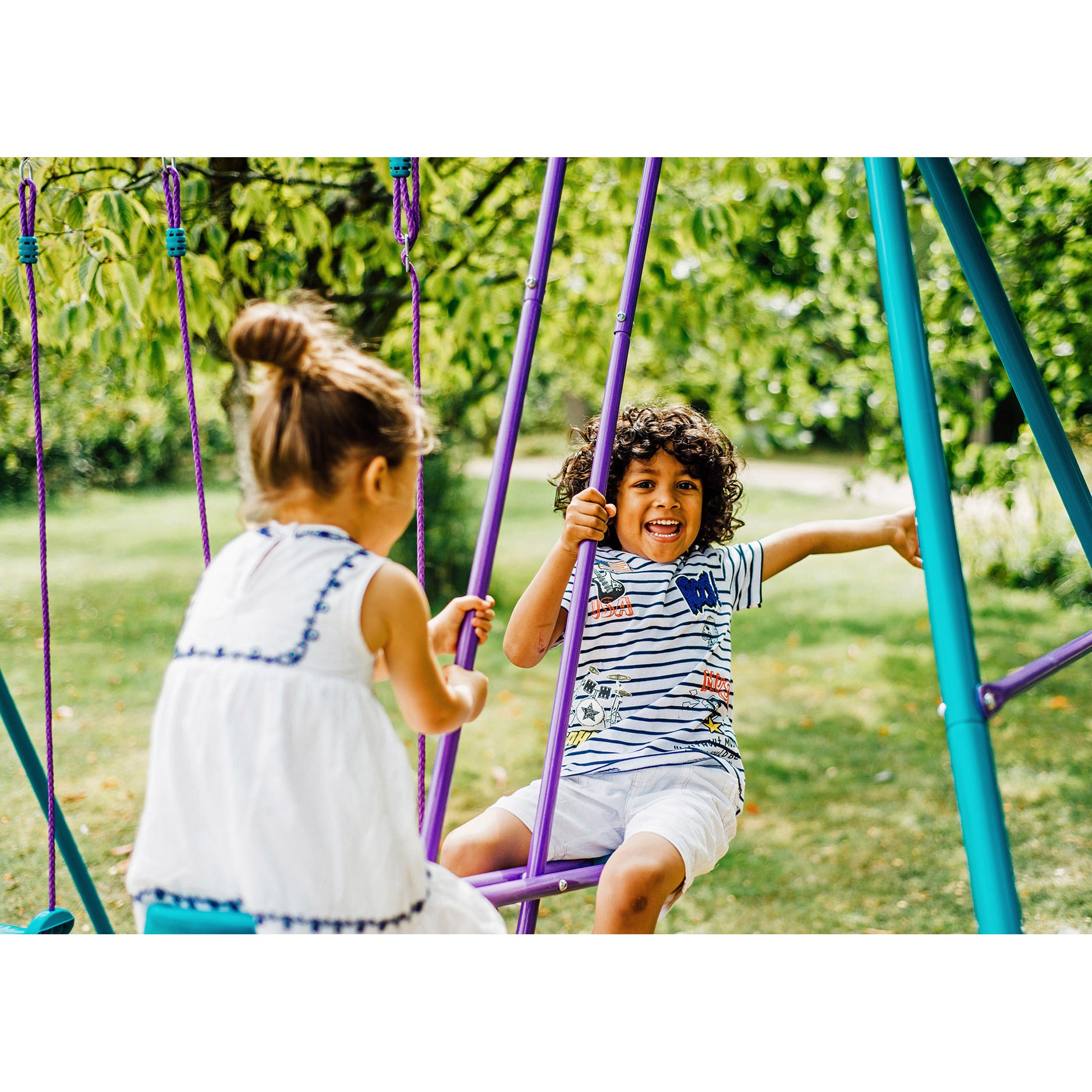 Metal swing sets store for sale